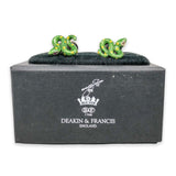 SS Deakin & Francis Enamel Snake Cufflinks - Walter Bauman Jewelers