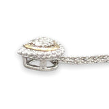 SS Diamond Heart Pendant - Walter Bauman Jewelers