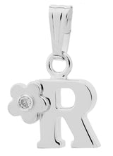 SS Diamond Initial R Pendant - Walter Bauman Jewelers