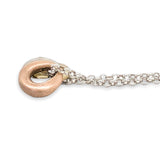 SS Diamond Tricolor Oval Link Necklace - Walter Bauman Jewelers