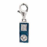 SS Enamel & Diamond Ipod Mini Charm - Walter Bauman Jewelers