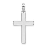 SS Flat Polished Cross - Walter Bauman Jewelers