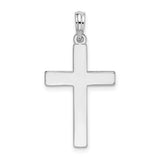 SS Flat Polished Cross - Walter Bauman Jewelers