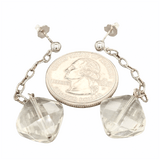 SS Green Amethyst Dangle Earrings - Walter Bauman Jewelers