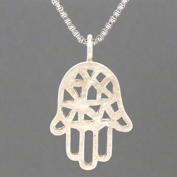 SS Hamsa Pendant - Walter Bauman Jewelers