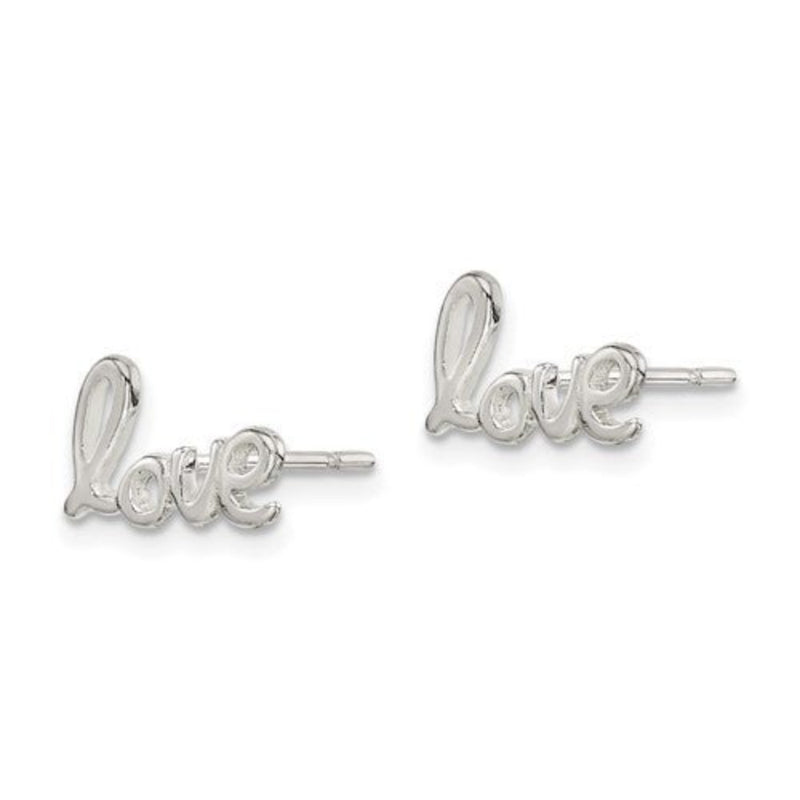 SS 'Love' Earrings - Walter Bauman Jewelers