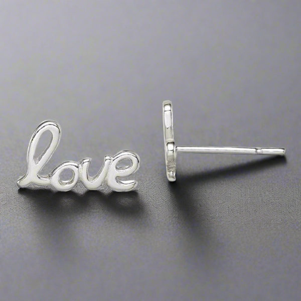 SS 'Love' Earrings - Walter Bauman Jewelers