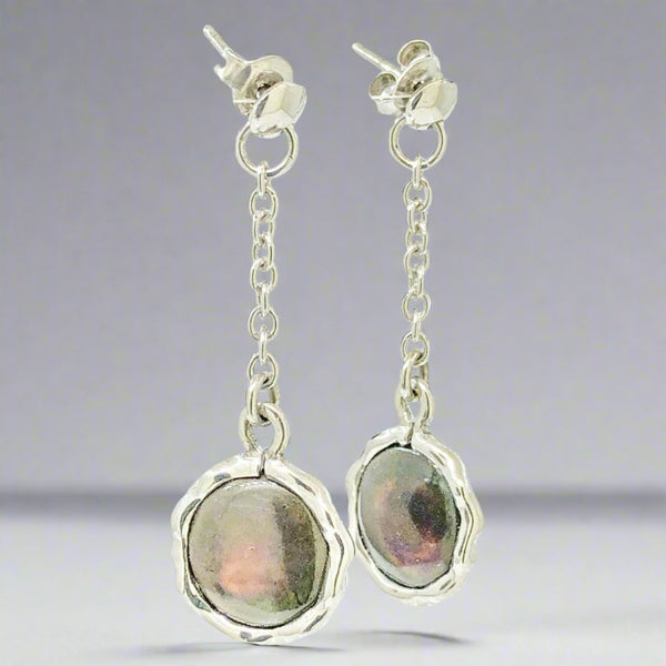 SS Moonlight Mother of Pearl Dangle Earrings - Walter Bauman Jewelers