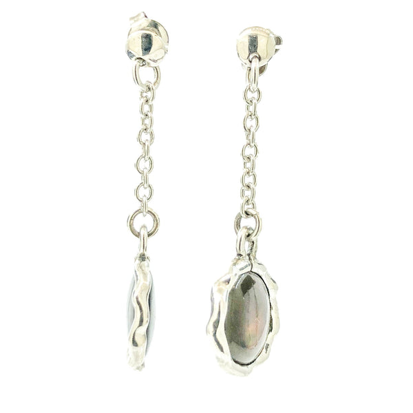 SS Moonlight Mother of Pearl Dangle Earrings - Walter Bauman Jewelers