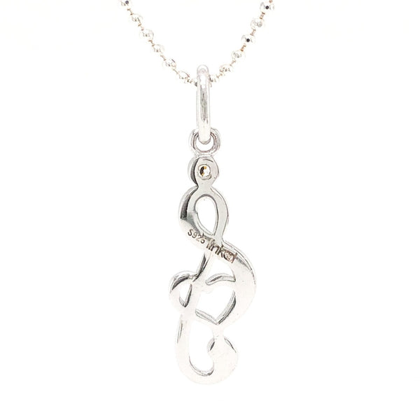 SS Music Speaks Pendant - Walter Bauman Jewelers