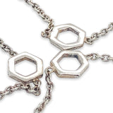 SS Open Hexagon Ankle Bracelet - Walter Bauman Jewelers