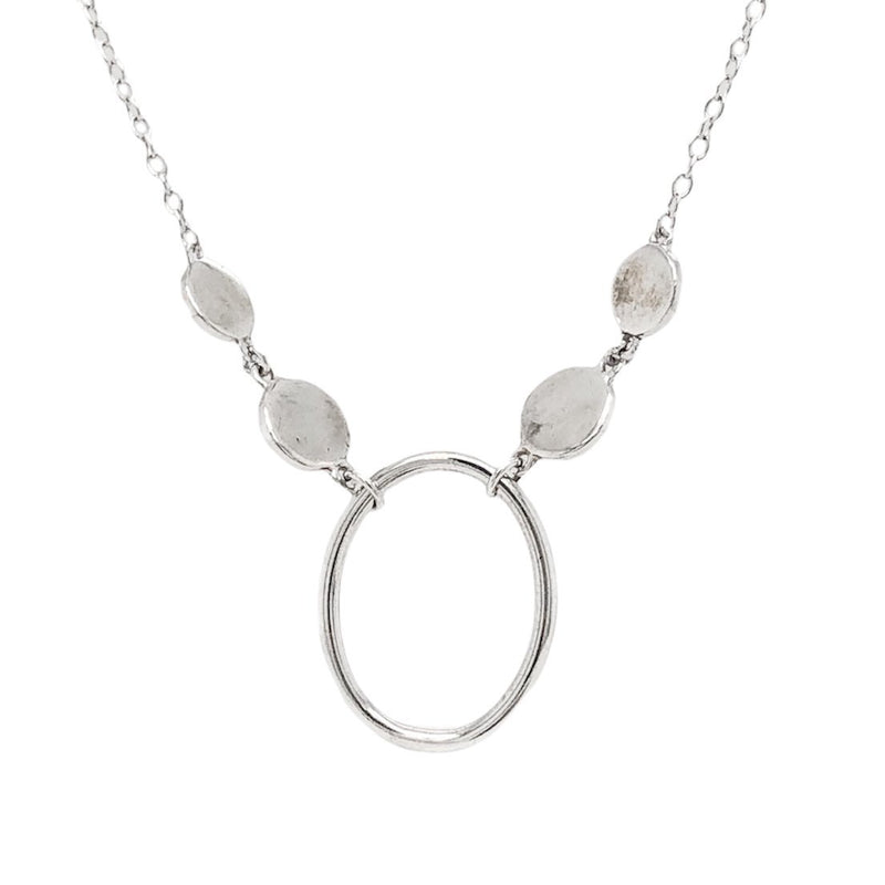 SS Open Oval Necklace - Walter Bauman Jewelers