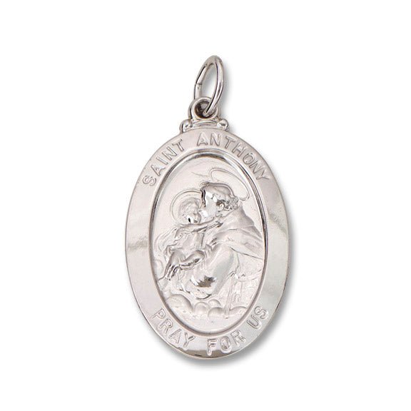 SS Oval St. Anthony Medal - Walter Bauman Jewelers