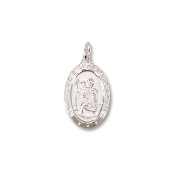 SS Oval St. Christopher Medal - Walter Bauman Jewelers