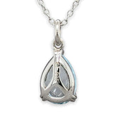 SS Pear Cut Blue Topaz Pendant - Walter Bauman Jewelers