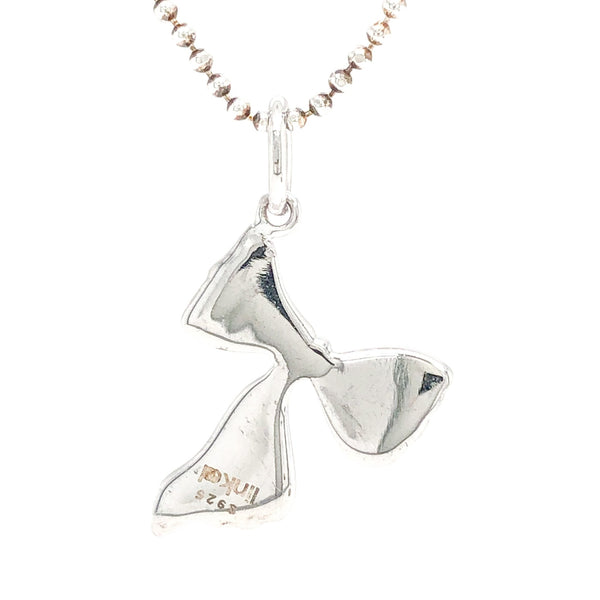 SS Perfect Package Bow Pendant w. Chain - Walter Bauman Jewelers