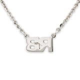 SS “RB” Initial Necklace - Walter Bauman Jewelers