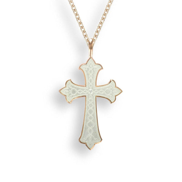 SS RGP Enamel Cross - Walter Bauman Jewelers