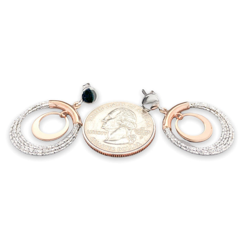 SS RGP Frederic Duclos Diamond Cut Circle Earrings - Walter Bauman Jewelers