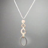 SS RGP Multi Oval and Circle Pendant - Walter Bauman Jewelers