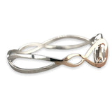 SS RGP Open Design Bangle Bracelet - Walter Bauman Jewelers