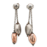 SS RGP Oval Bead Dangle Earrings - Walter Bauman Jewelers