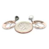 SS RGP Pierced Oval Drop Earrings - Walter Bauman Jewelers