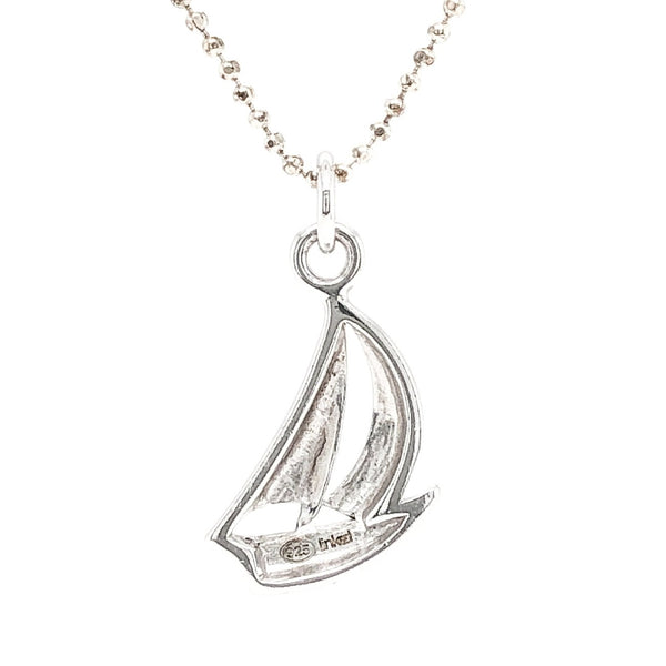 SS Sailboat Pendant - Walter Bauman Jewelers