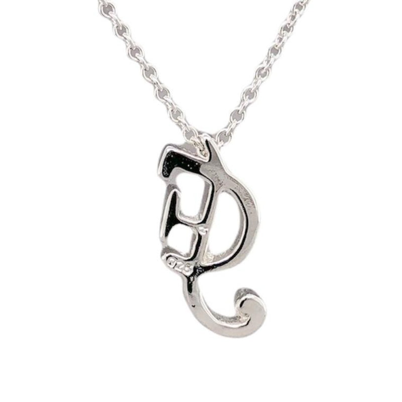 SS Script F Initial Pendant - Walter Bauman Jewelers