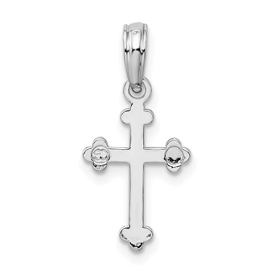 SS Small Budded Cross - Walter Bauman Jewelers