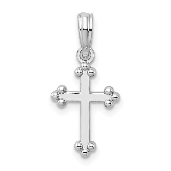 SS Small Budded Cross - Walter Bauman Jewelers