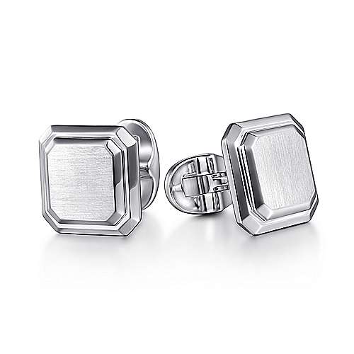 SS Square Cufflinks - Walter Bauman Jewelers