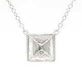 SS Square Pyramid Necklace - Walter Bauman Jewelers