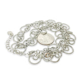 SS Textured “Circulation” Circle Necklace - Walter Bauman Jewelers