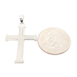 SS Textured Cross - Walter Bauman Jewelers