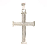 SS Textured Cross - Walter Bauman Jewelers