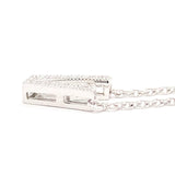 SS V Initial CZ Necklace - Walter Bauman Jewelers