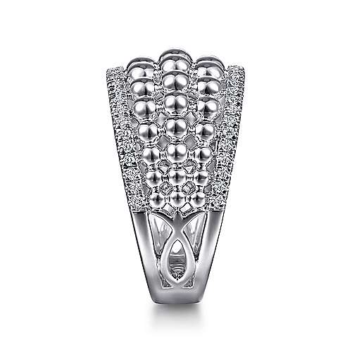 SS White Sapphire Ladies Ring - Walter Bauman Jewelers