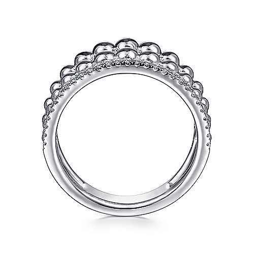 SS White Sapphire Ladies Ring - Walter Bauman Jewelers