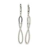 SS White Topaz Infinity Dangle Earrings - Walter Bauman Jewelers