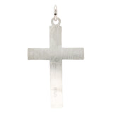 SS Wood Grain Crucifix Cross - Walter Bauman Jewelers