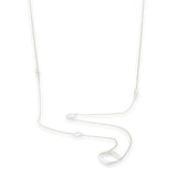 SS XL Open Square Station Necklace - Walter Bauman Jewelers
