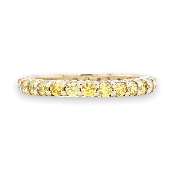 SS Yellow Swarovski Crystal Eternity Band - Walter Bauman Jewelers