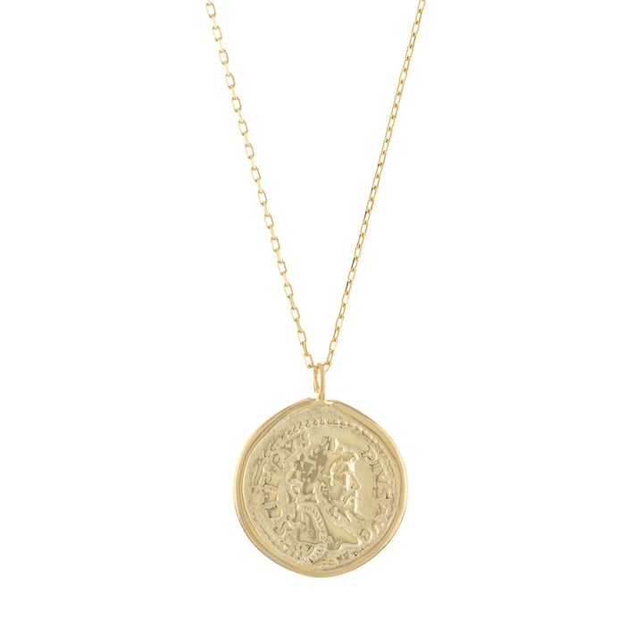 SS YGP Coin Pendant - Walter Bauman Jewelers