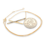 SS YGP CZ “X” Necklace - Walter Bauman Jewelers
