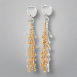 SS YGP D/C Ball Tassel Earrings - Walter Bauman Jewelers