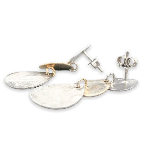 SS YGP Triple Teardrop Dangle Earrings - Walter Bauman Jewelers