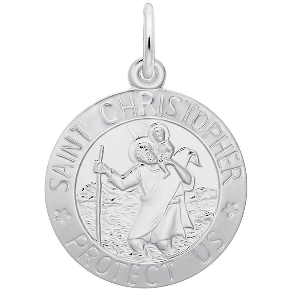 St. Christopher Disc Charm - Walter Bauman Jewelers