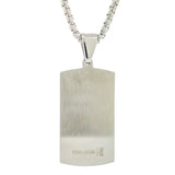 Stainless Steel Ordi Dog Tag 22" Men's Necklace - Walter Bauman Jewelers