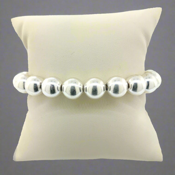 Sterling Silver 10mm Ball Bracelet - Walter Bauman Jewelers